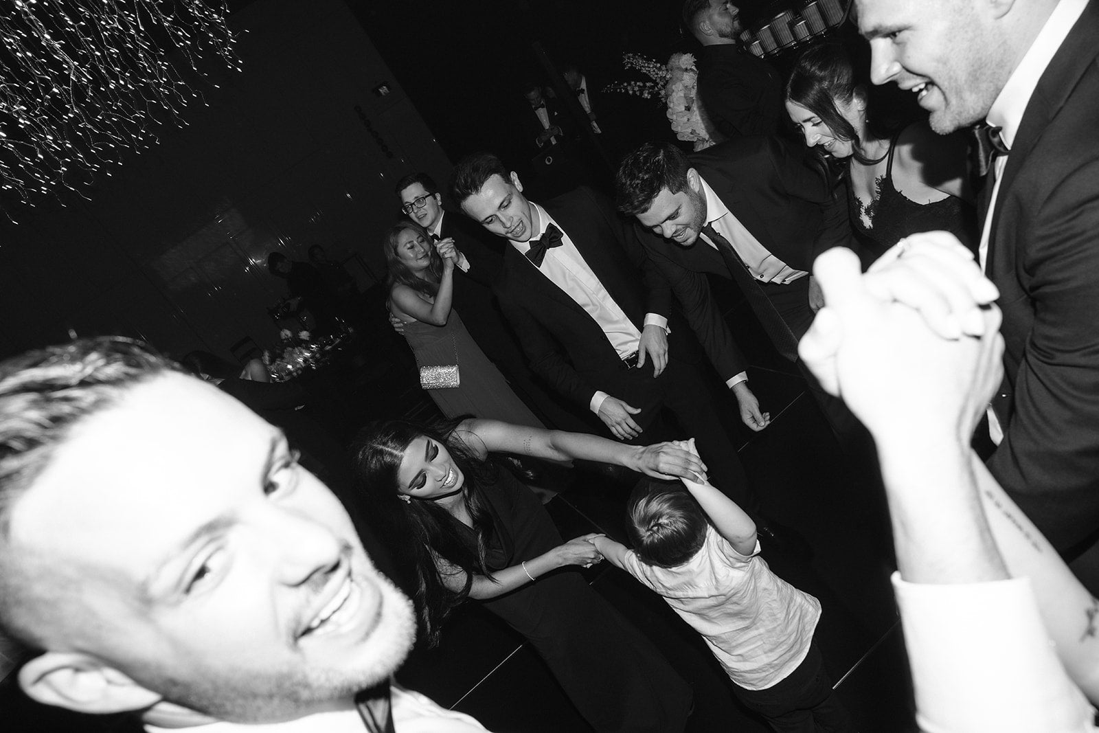 Dance floor celebration at Crown Perth wedding reception